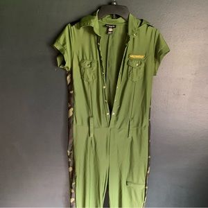 HUSTLER Women’s Sexy Military Jumpsuit Costume S/M